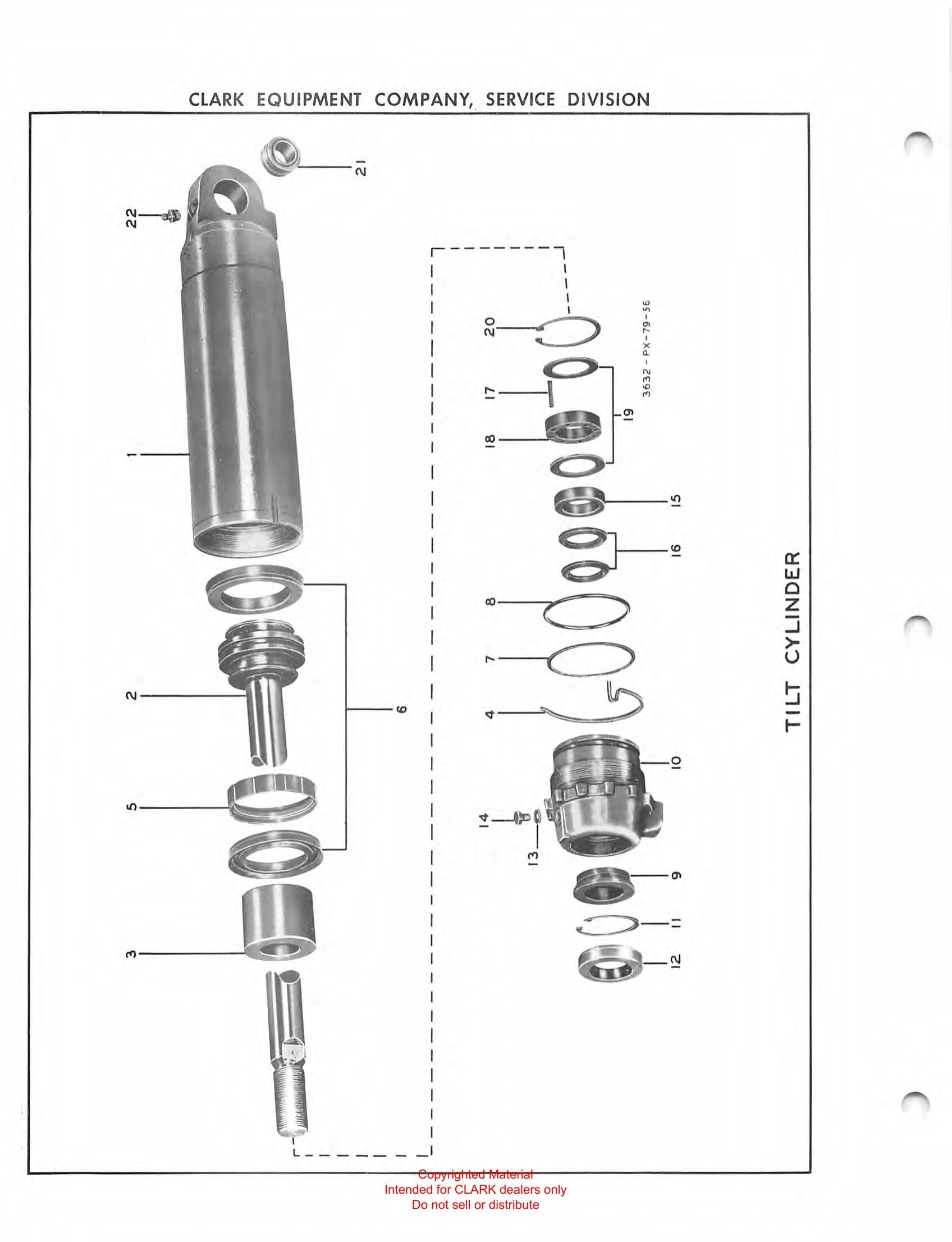 Manual de Manutenção e Peças Empilhadeira Elétrica Clark Electric Clarklift 20 (Lot 292) - página interna