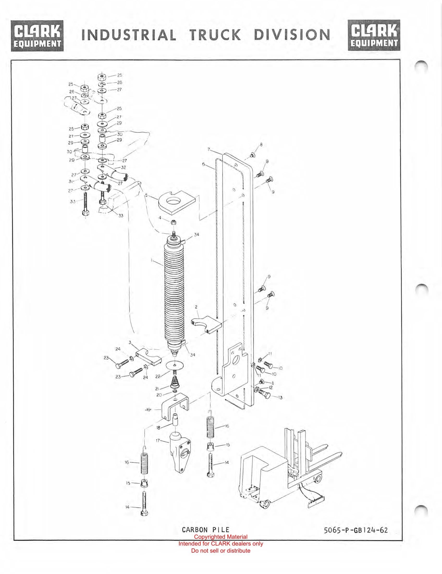 Manual de Manutenção e Peças Empilhadeira Retrátil Clark Model 337777 (Narrow Aisle Reach Truck) - página interna