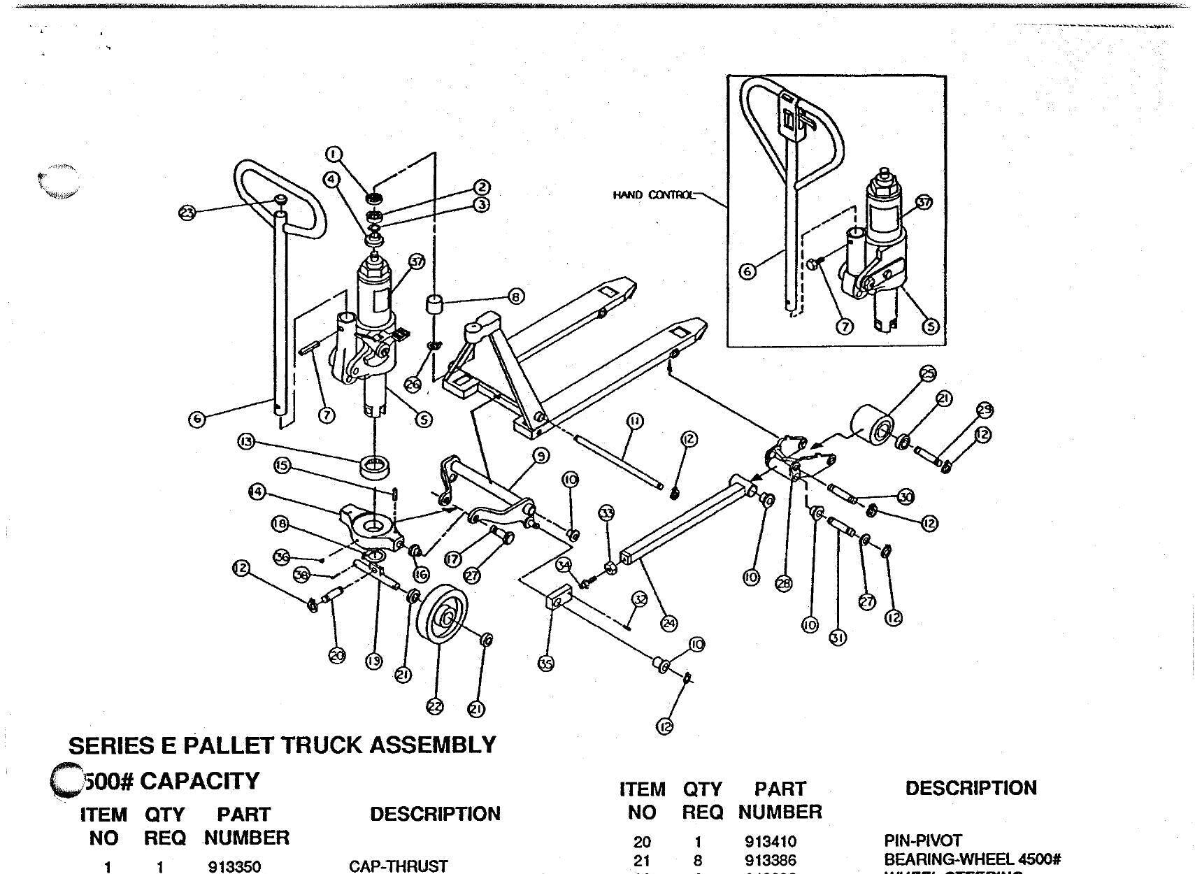 Manual de Manutenção e Peças Transpaleteira Clark CPT E45 (Hand Hydraulic Pallet Truck) - página interna
