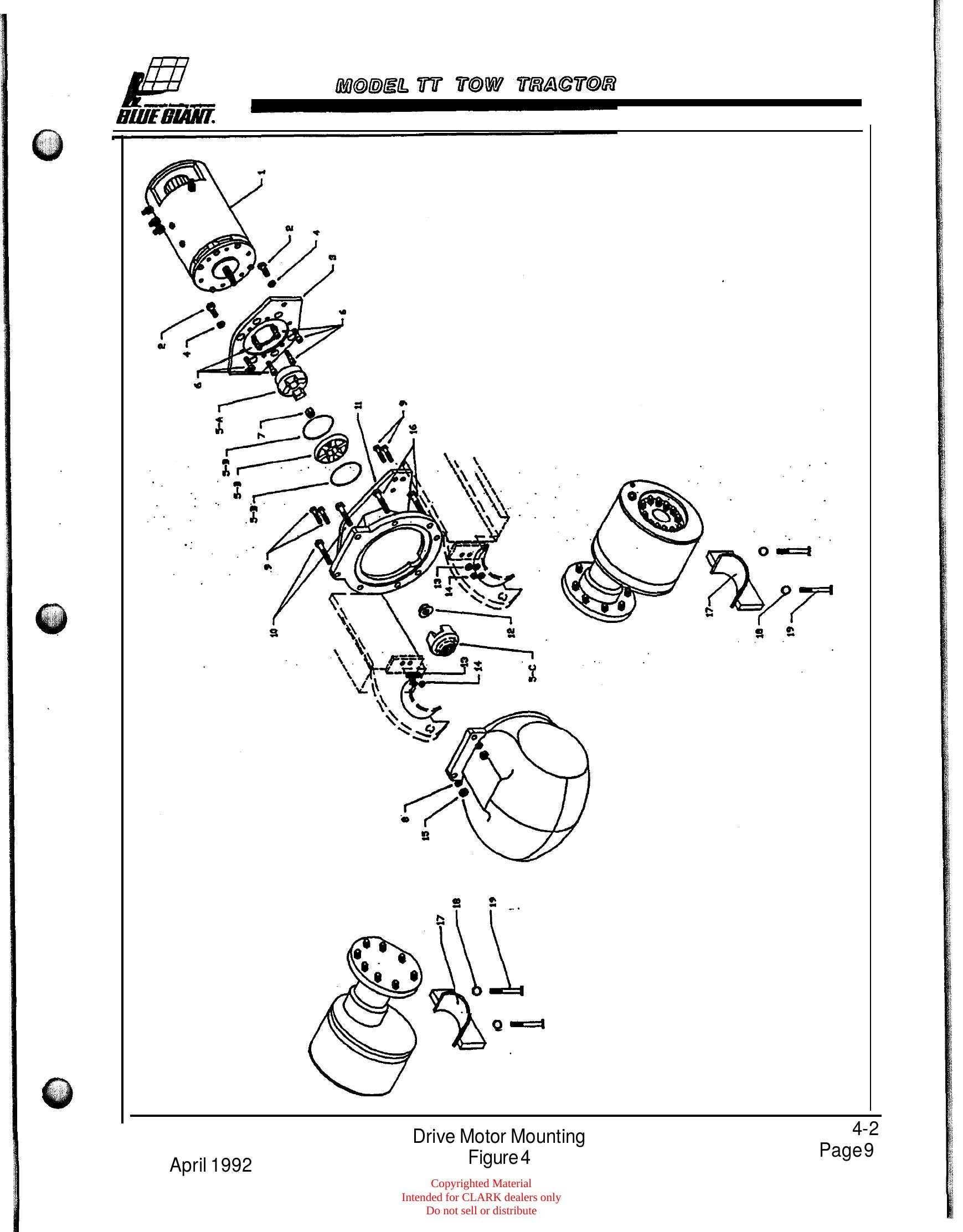 Manual de Manutenção e Peças Trator Rebocador Clark CTT 7 - página interna
