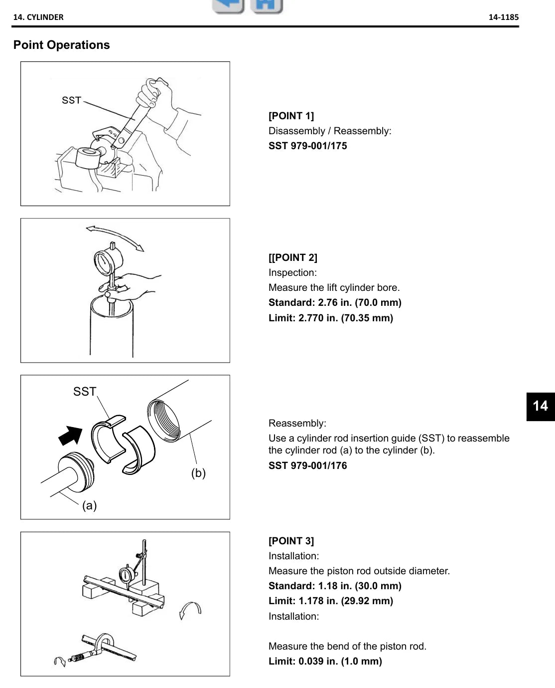 Página interna do Manual de Manutenção Raymond 4460 C30 a C40 — diagrama 3