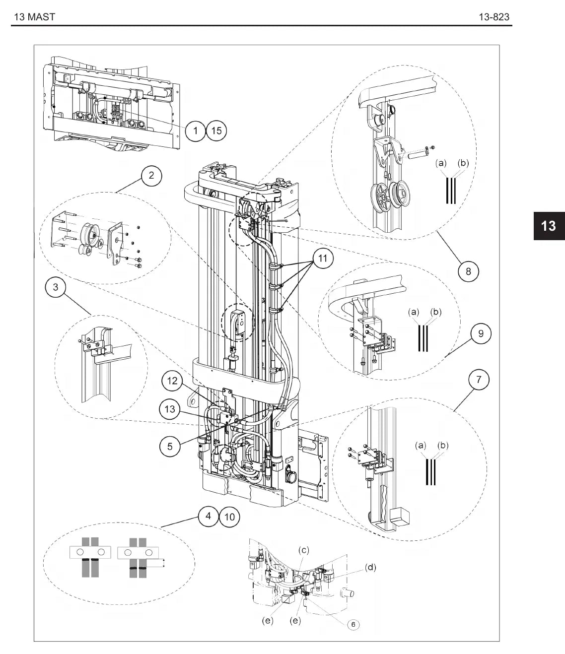Página interna do Manual de Manutenção Raymond 4460 — diagrama 2