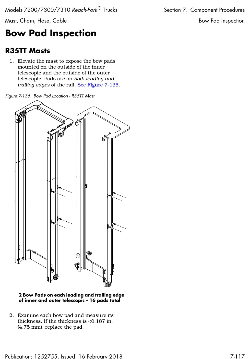 Página interna do Manual de Manutenção Raymond 7200/7300/7310 — diagrama 4