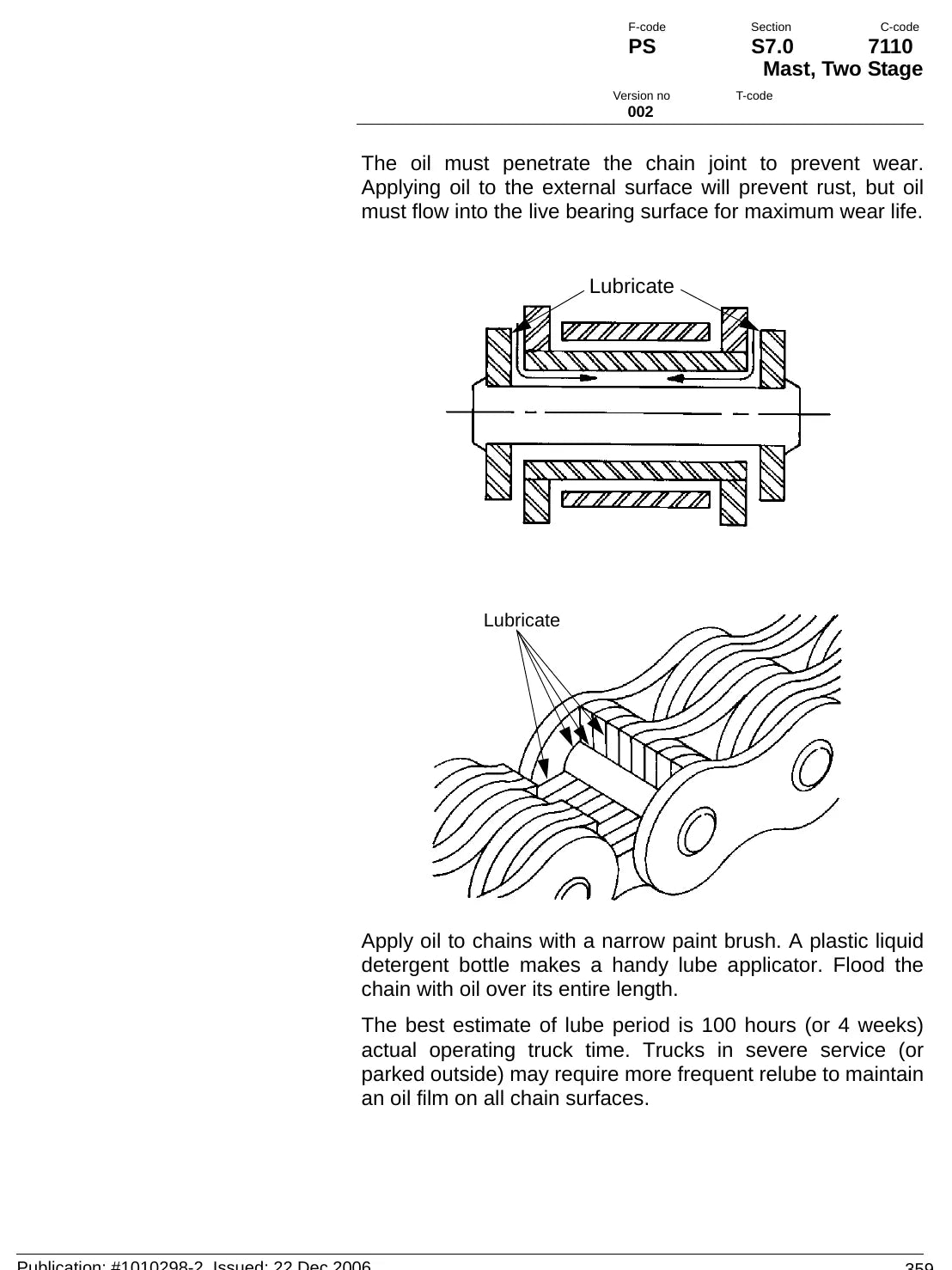 Página interna do Manual de Manutenção Raymond RCS, RSS e RRS30 — diagrama 4
