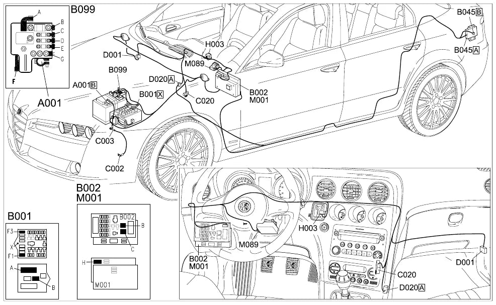 Página 1436 do Manual de Oficina Alfa Romeo 159 — procedimento ilustrado
