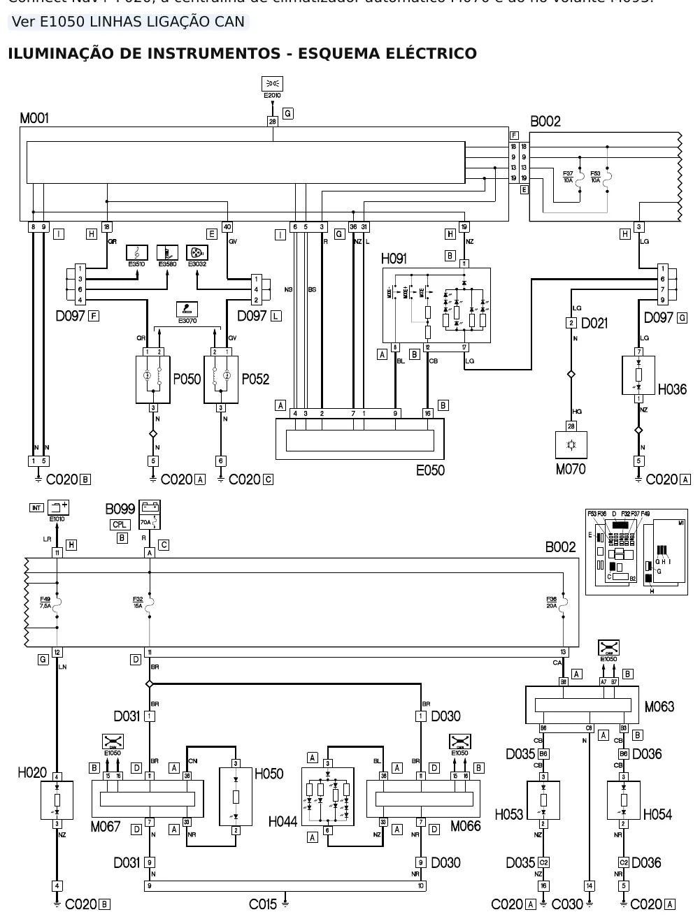 Página 178 dos diagramas elétricos Fiat Croma — esquema do circuito