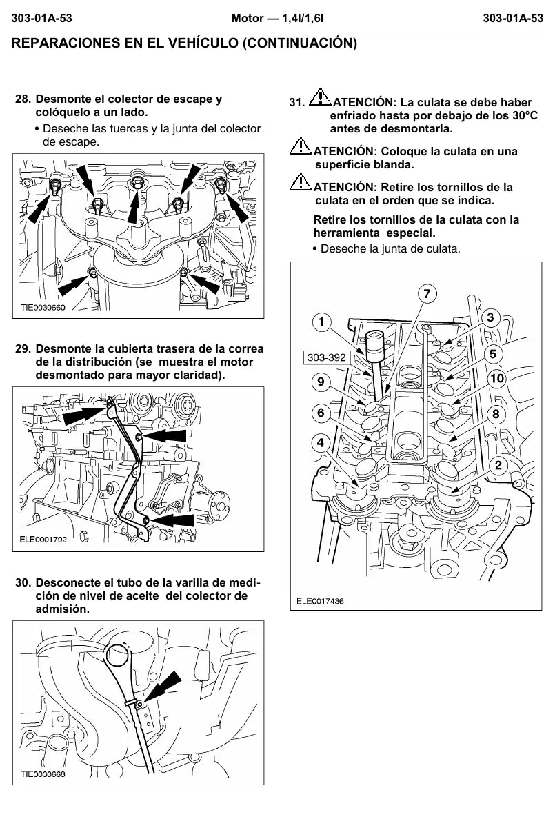 Manual de Oficina Ford Fiesta Mk5 2002-2008 — segunda página interna do documento