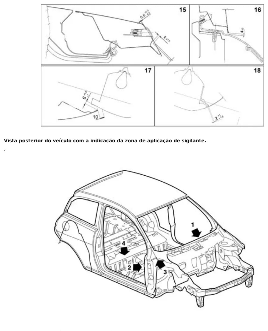 Página 574 do Manual de Oficina Lancia Ypsilon — procedimento ilustrado