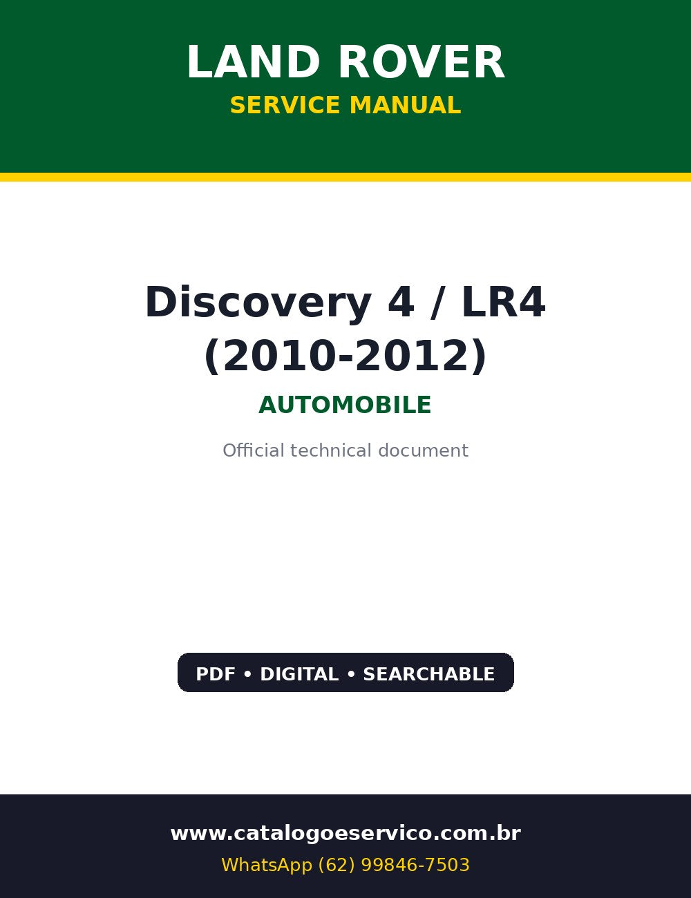Manual de Oficina Land Rover Discovery 4 / LR4 (2010-2012) — Domine o Land Rover Discovery 4 (LR4): DTCs