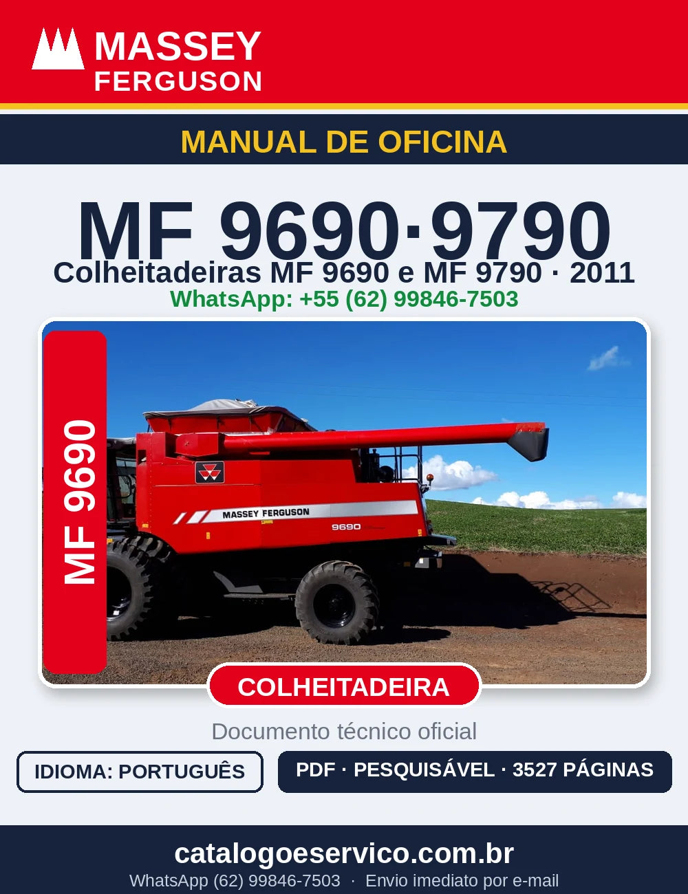 MANUAL DE OFICINA MASSEY FERGUSON - MF9690, MF9790 - 2011