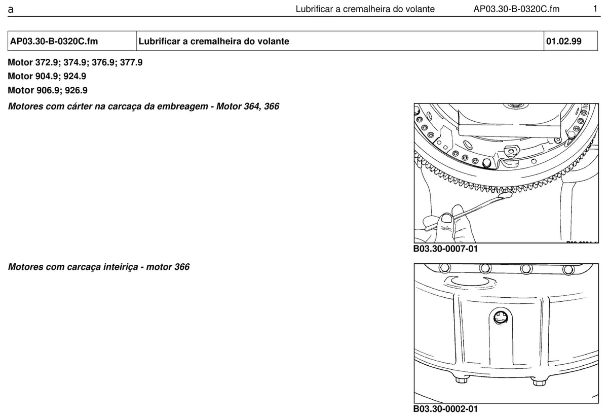 Página do manual de oficina Mercedes-Benz 1420