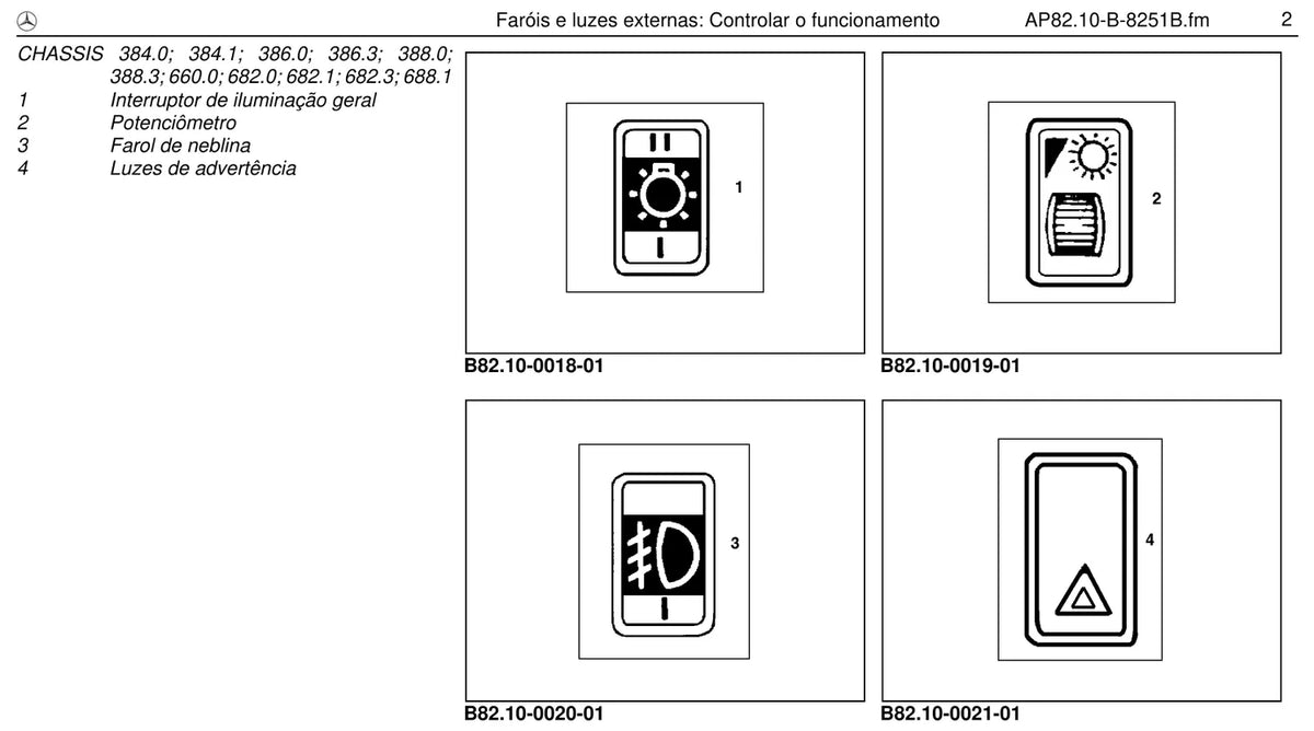 Página do manual de oficina Mercedes-Benz 1715 (2 versões)