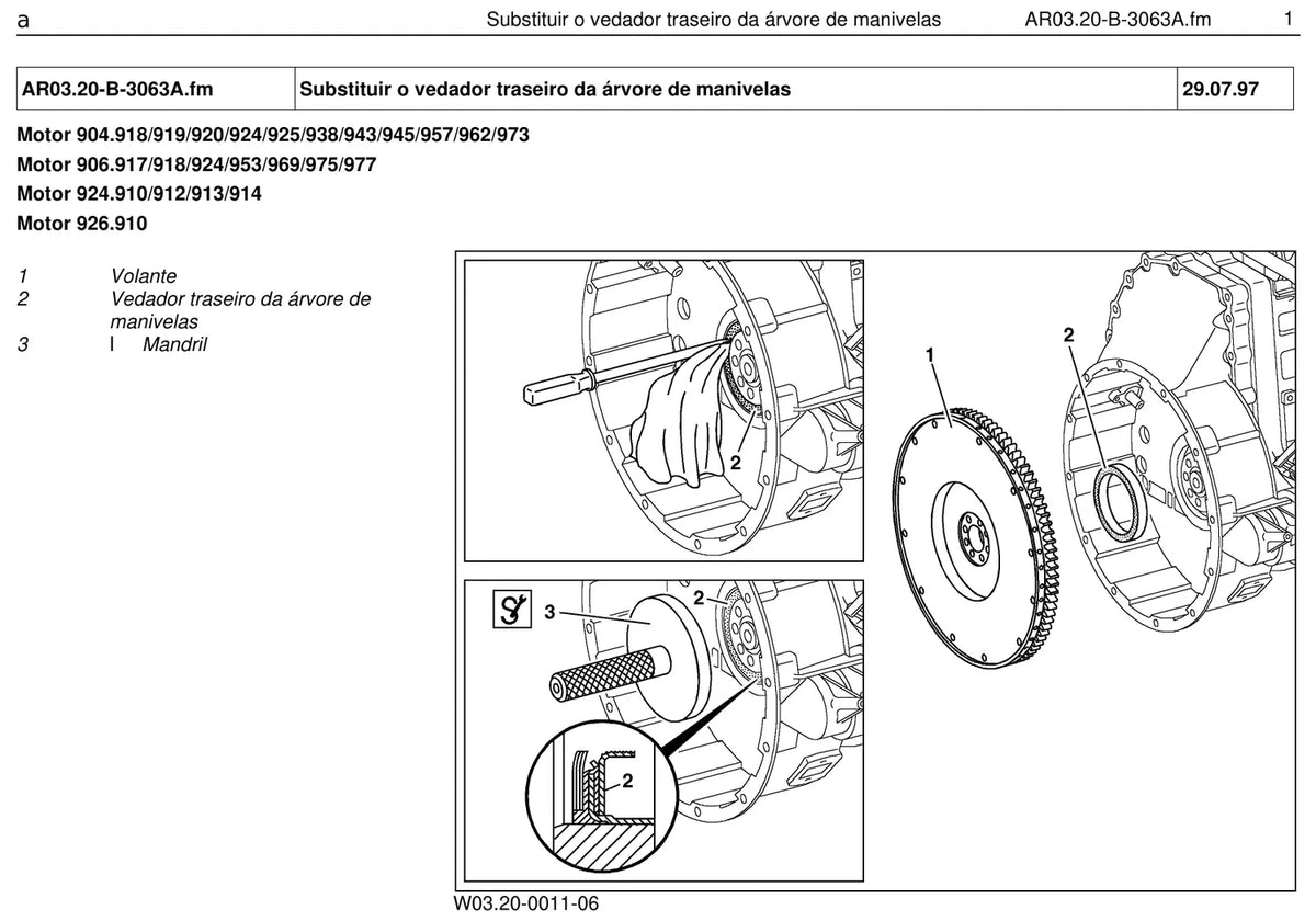 Página do manual de oficina Mercedes-Benz 1728