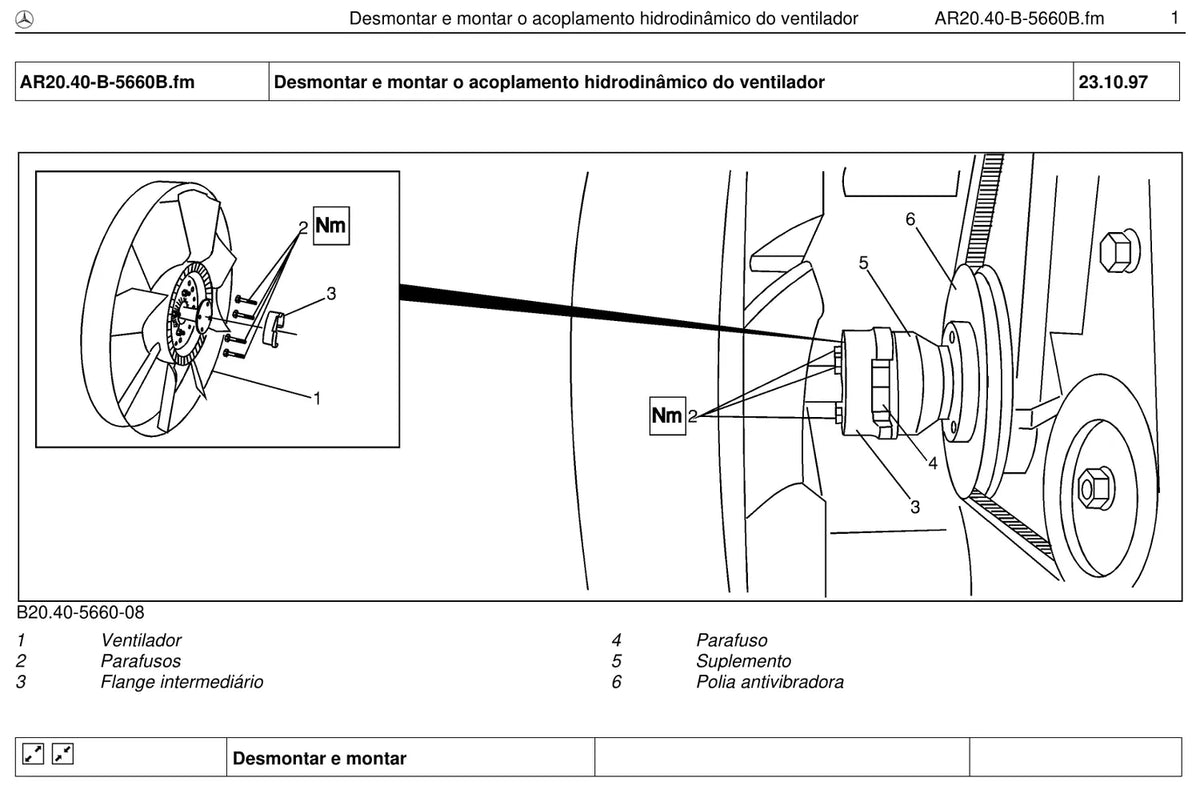 Página do manual de oficina Mercedes-Benz 2414