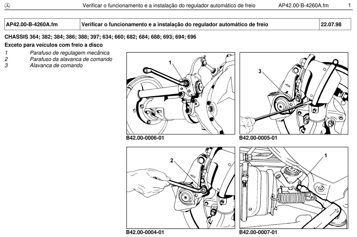 Página do manual de oficina Mercedes-Benz 2414