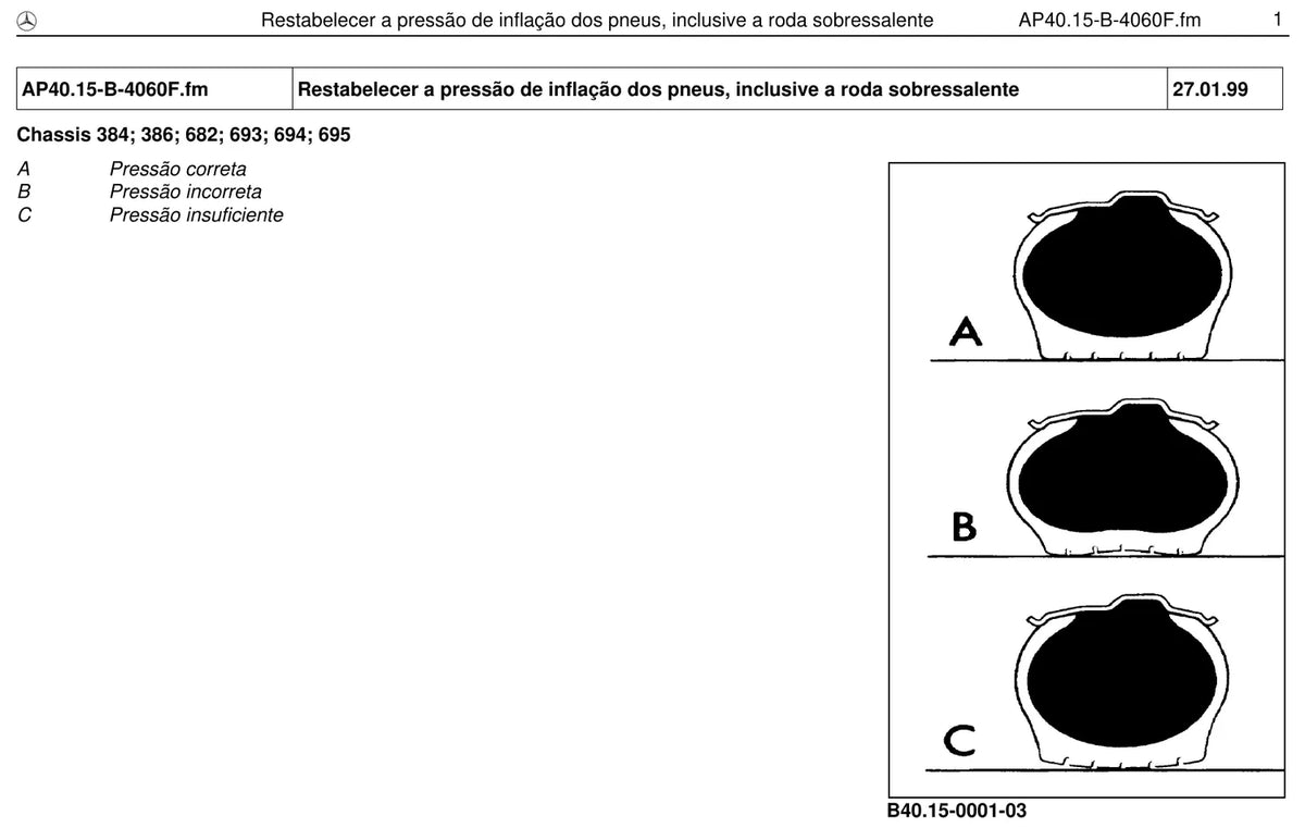 Página do manual de oficina Mercedes-Benz 2418