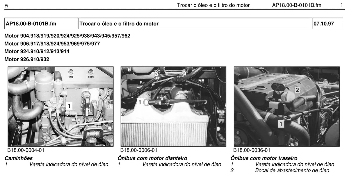 Página do manual de oficina Mercedes-Benz 2428