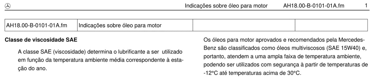Página do manual de oficina Mercedes-Benz 2428