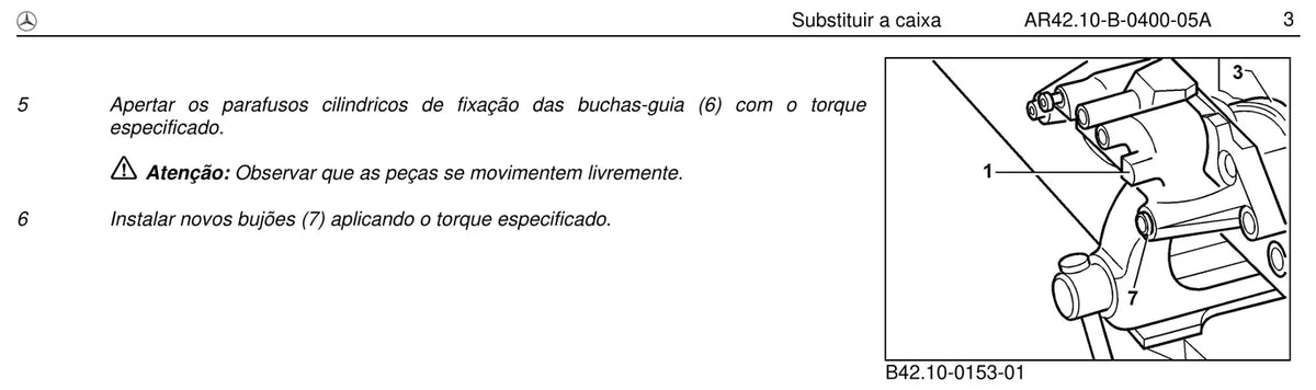 Página do manual de oficina Mercedes-Benz 710 (2 versões)