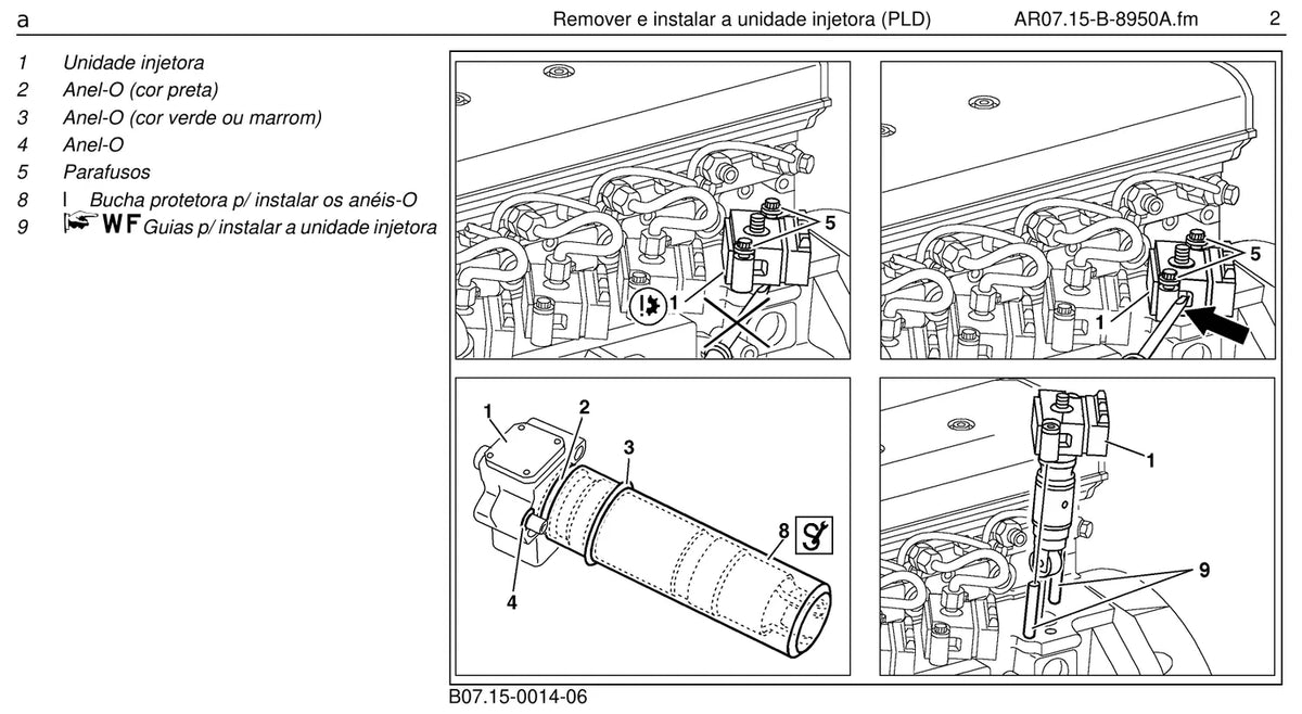 Página do manual de oficina Mercedes-Benz 914 (2 versões)