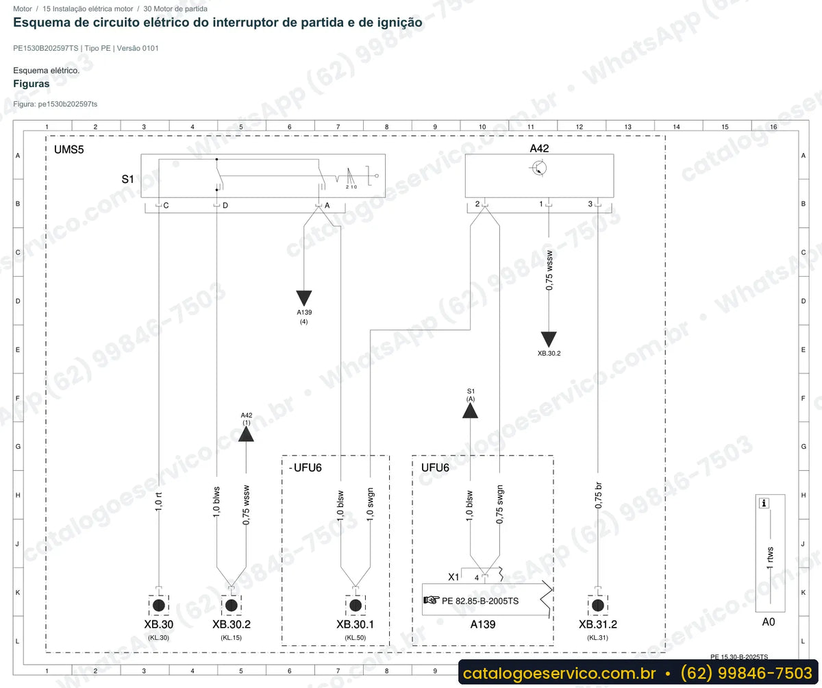 Página de esquema elétrico do Mercedes-Benz Accelo 815