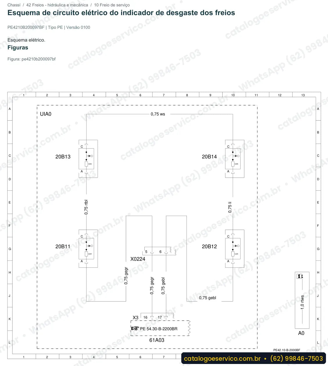 Página de esquema elétrico do Mercedes-Benz Accelo LO 712