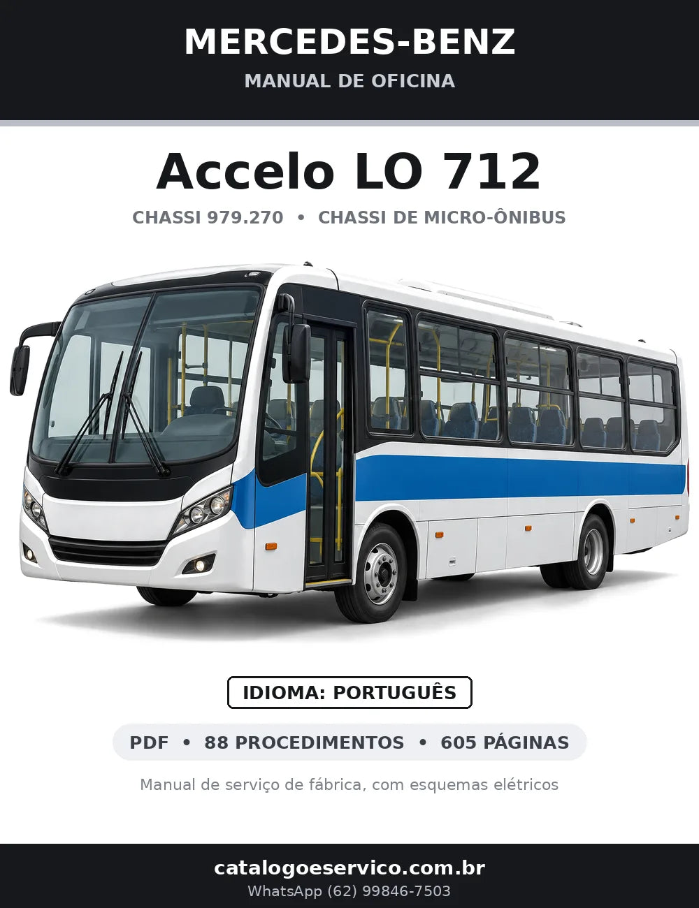 Capa do manual de oficina Mercedes-Benz Accelo LO 712