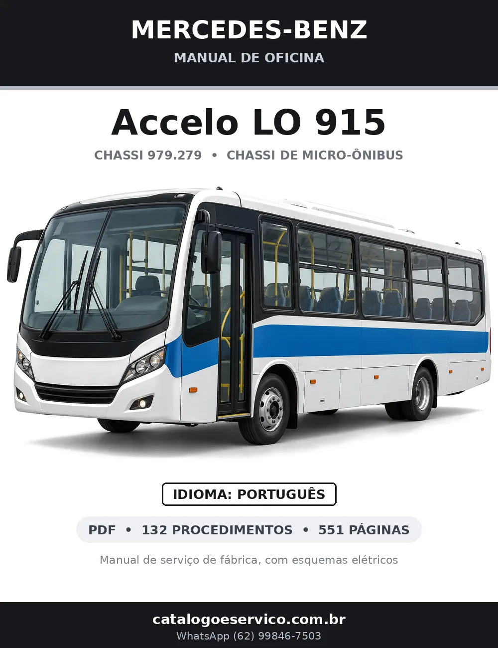 Capa do manual de oficina Mercedes-Benz Accelo LO 915