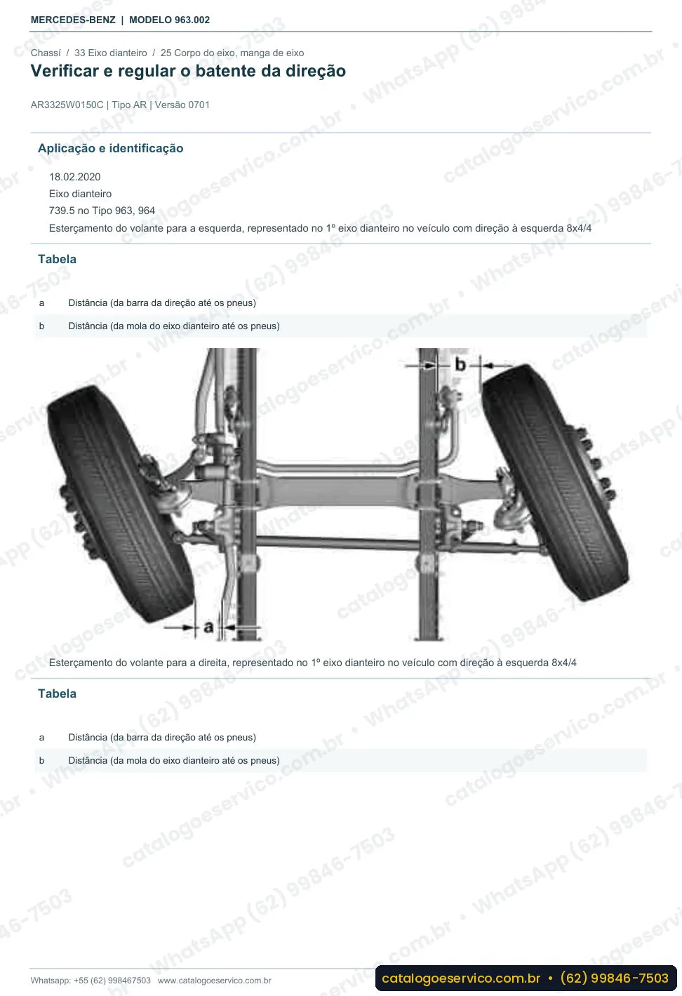 Página de procedimento do manual de oficina Mercedes-Benz Actros 2024 L