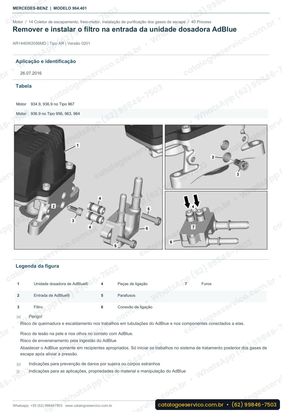 Página de procedimento do manual de oficina Mercedes-Benz Actros 2024 S