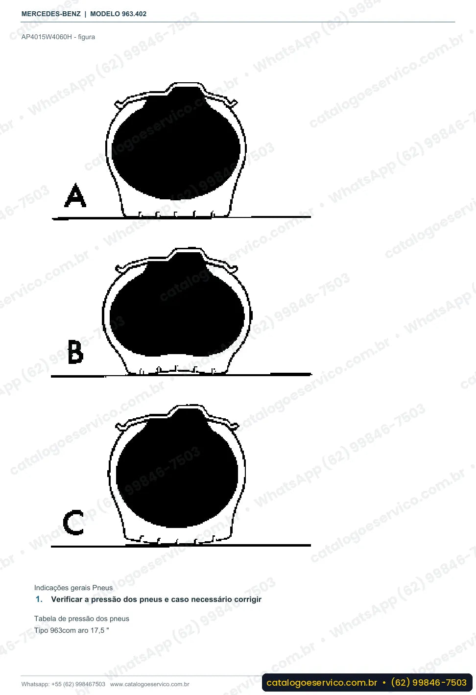 Página de procedimento do manual de oficina Mercedes-Benz Actros 2033 LS