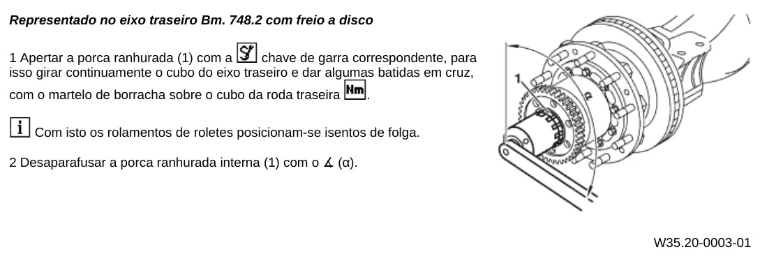 Página do manual de oficina Mercedes-Benz Actros 2546