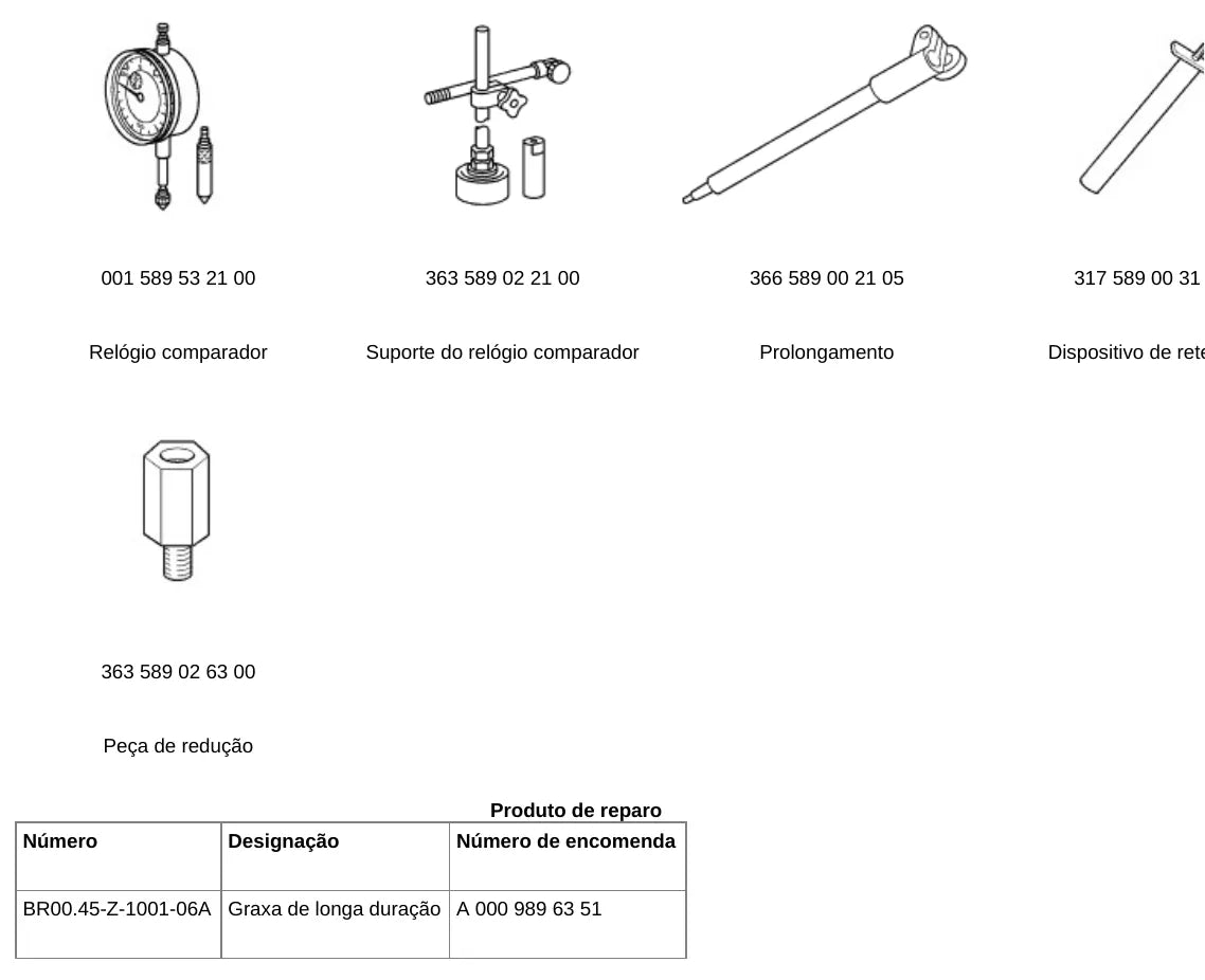 Página do manual de oficina Mercedes-Benz Actros 2646