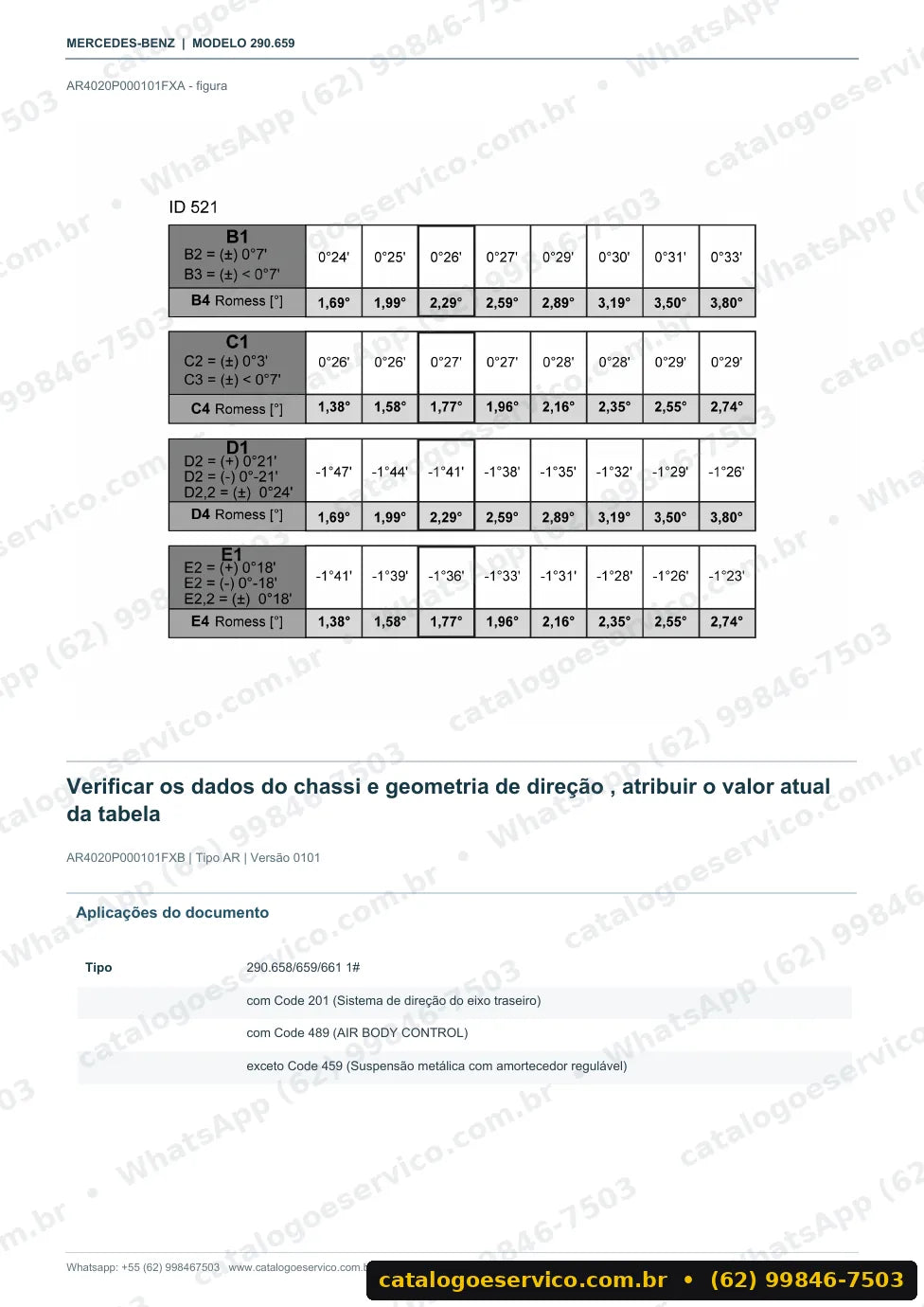 Página de procedimento do manual de oficina Mercedes-Benz AMG GT 43 4 portas (X290)