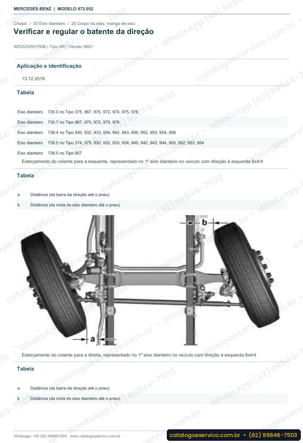 Página de procedimento do manual de oficina Mercedes-Benz Atego 1215 K