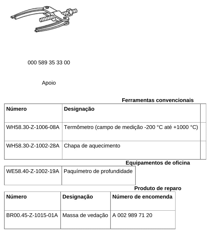 Página do manual de oficina Mercedes-Benz Atego 1418 (4 versões)