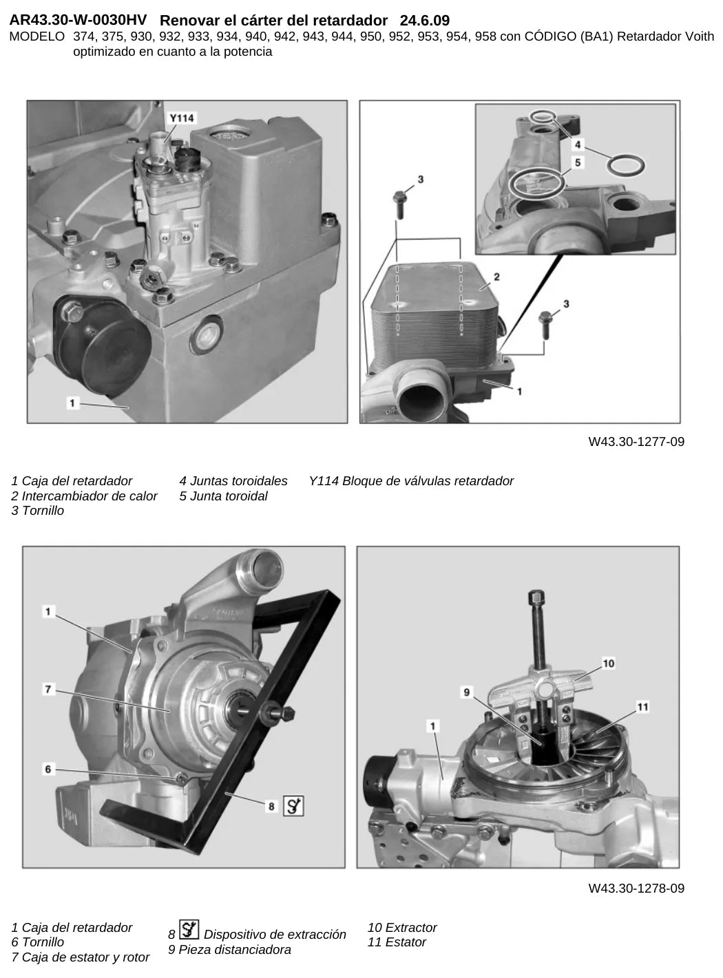 Página do manual de oficina Mercedes-Benz Atego 1728