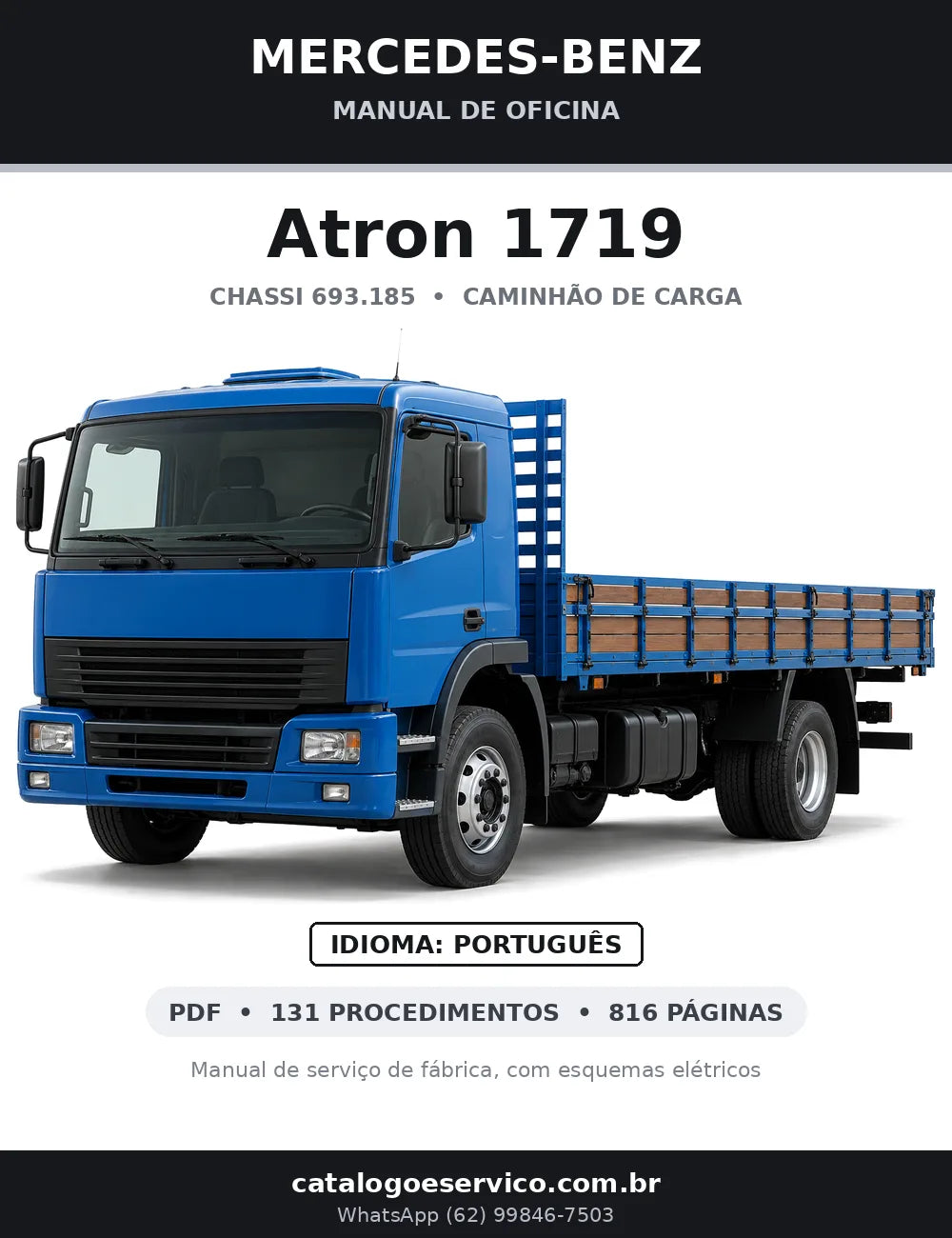 Capa do manual de oficina Mercedes-Benz Atron 1719