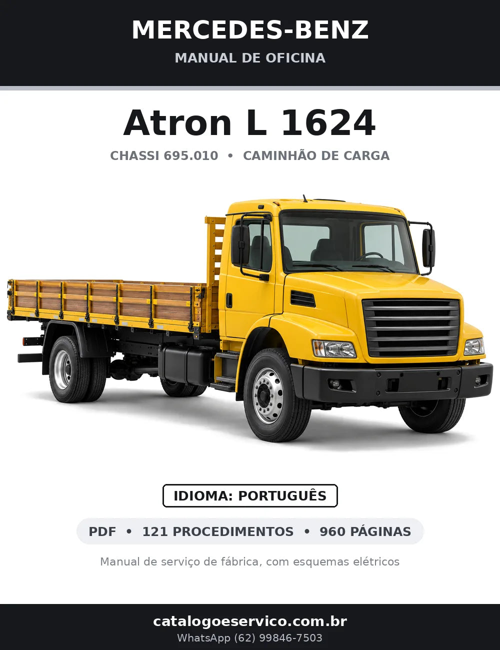 Capa do manual de oficina Mercedes-Benz Atron L 1624