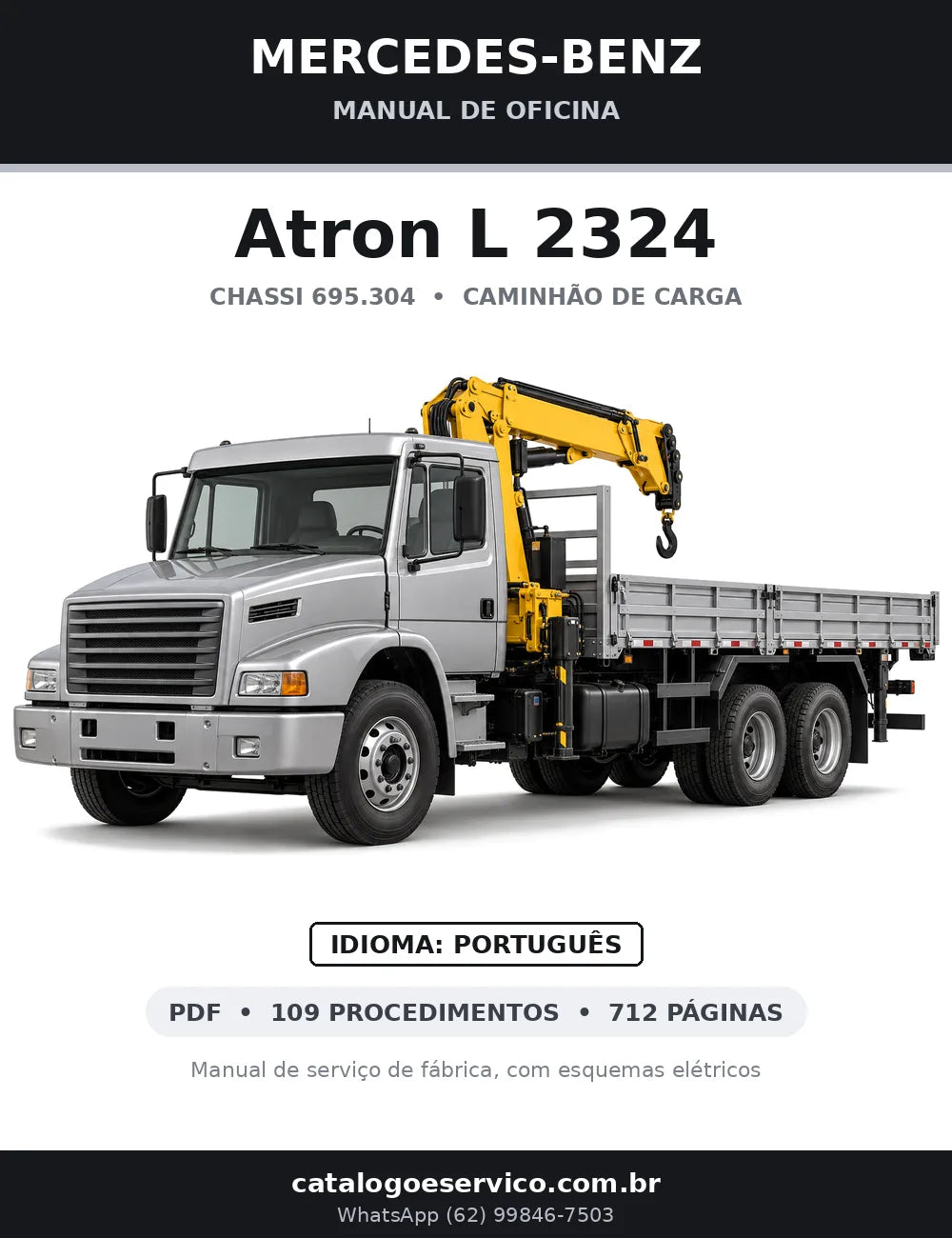 Capa do manual de oficina Mercedes-Benz Atron L 2324