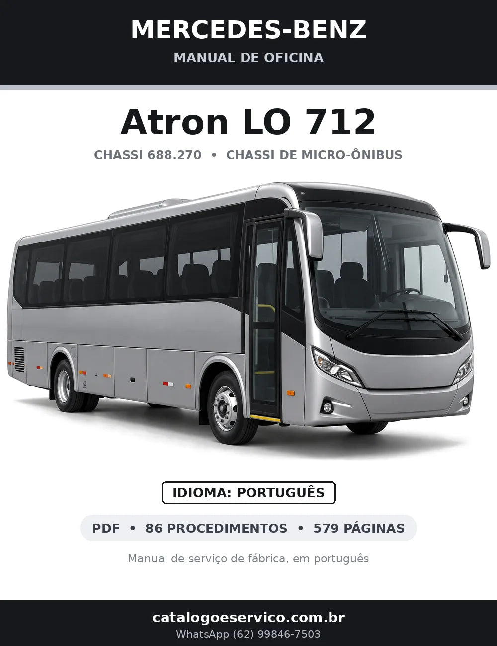 Capa do manual de oficina Mercedes-Benz Atron LO 712