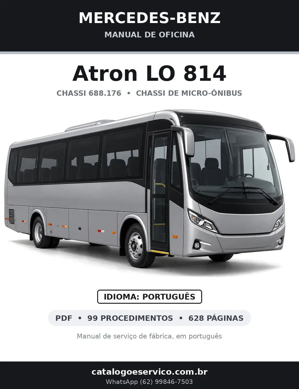 Capa do manual de oficina Mercedes-Benz Atron LO 814