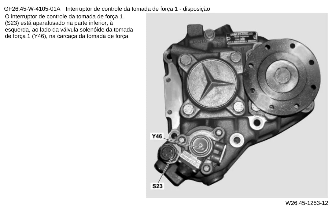 Página do manual de oficina Mercedes-Benz Axor 2625
