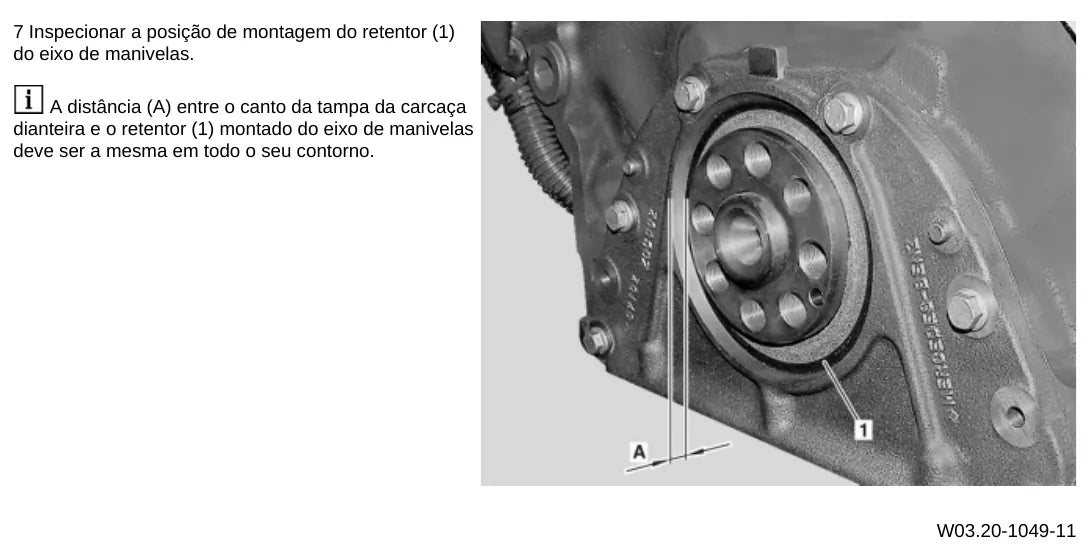 Página do manual de oficina Mercedes-Benz Axor 3340