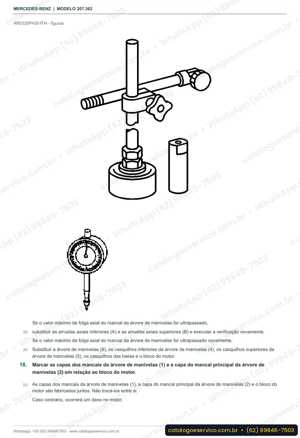 Página de procedimento do manual de oficina Mercedes-Benz E 320 BlueEFFICIENCY Coupé (C207)