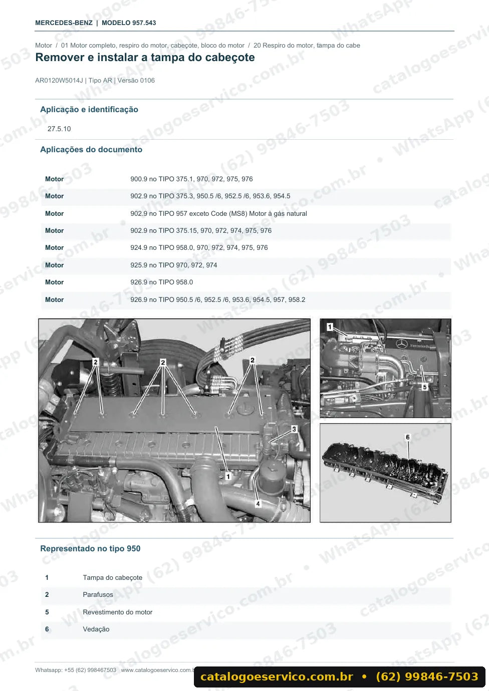 Página de procedimento do manual de oficina Mercedes-Benz Econic 1823 LL 4x2