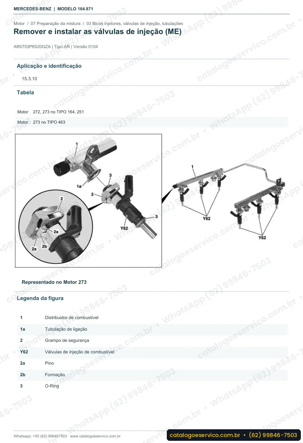 Página de procedimento do manual de oficina Mercedes-Benz GL 450 4MATIC (X164)