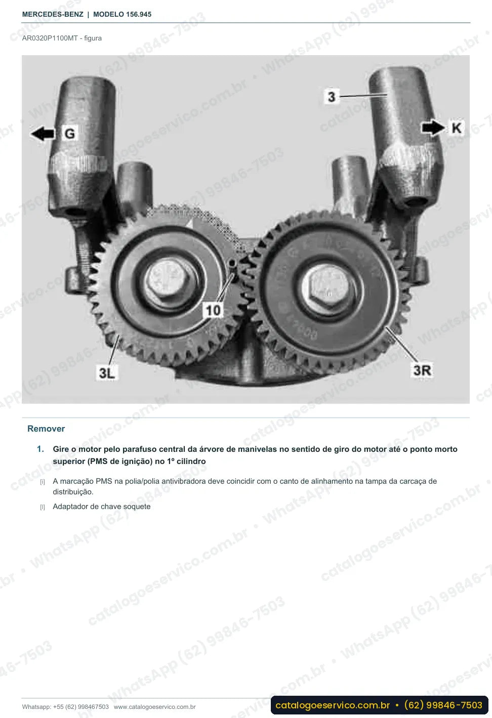 Página de procedimento do manual de oficina Mercedes-Benz GLA 200 (X156)