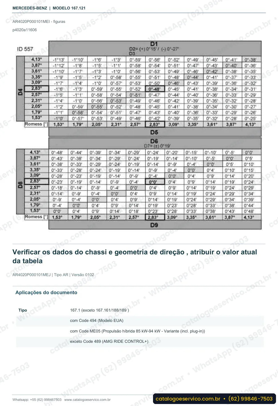 Página de procedimento do manual de oficina Mercedes-Benz GLE 350 (W167)