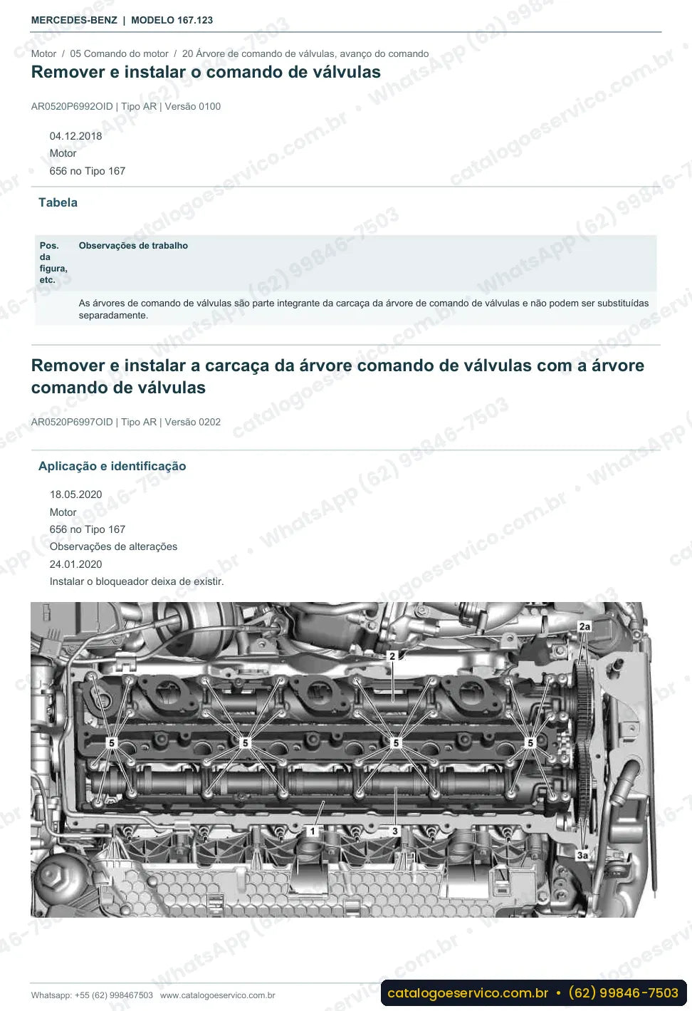 Página de procedimento do manual de oficina Mercedes-Benz GLE 400 d 4MATIC (W167)
